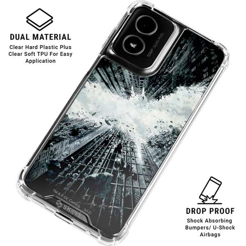 DC Comics Batman Dark Knight Rises Poster Moto G Power 5G (2024) Clear Case