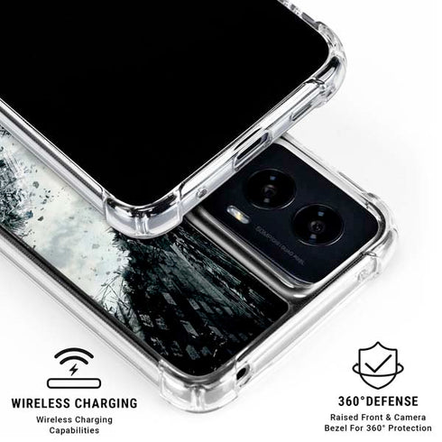 DC Comics Batman Dark Knight Rises Poster Moto G Power 5G (2024) Clear Case