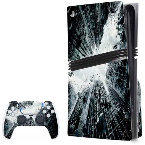 DC Comics Batman Dark Knight Rises Poster PS5 Pro Disk Bundle Skin