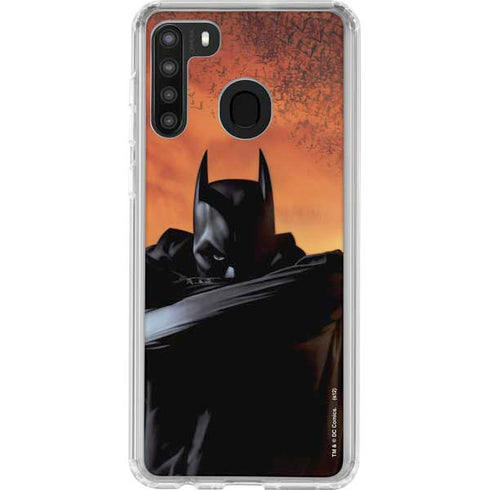 DC Comics Batman Begins Art Galaxy A21 Clear Case