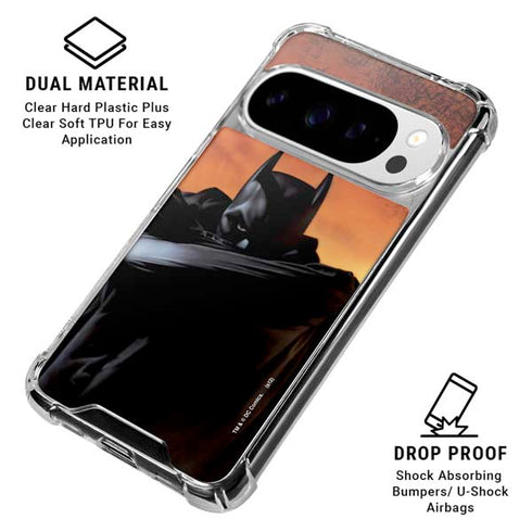 DC Comics Batman Begins Art Google Pixel 10 Pro XL Clear Case