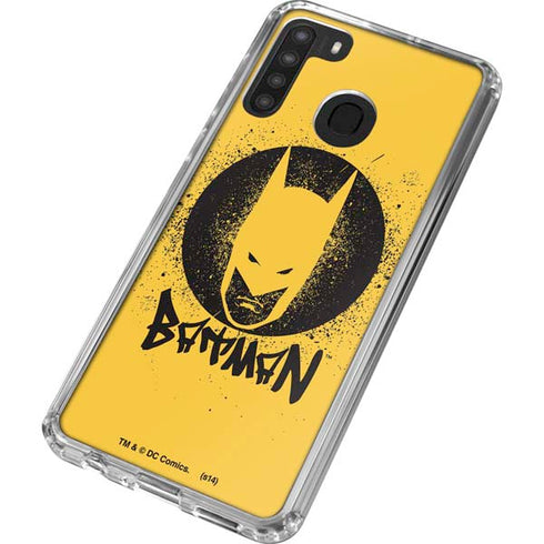 DC Comics Batman Graffiti Art Galaxy A21 Clear Case