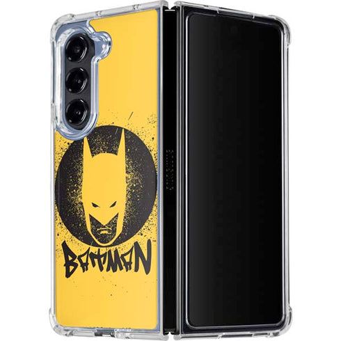DC Comics Batman Graffiti Art Galaxy Z Fold5 5G Clear Case