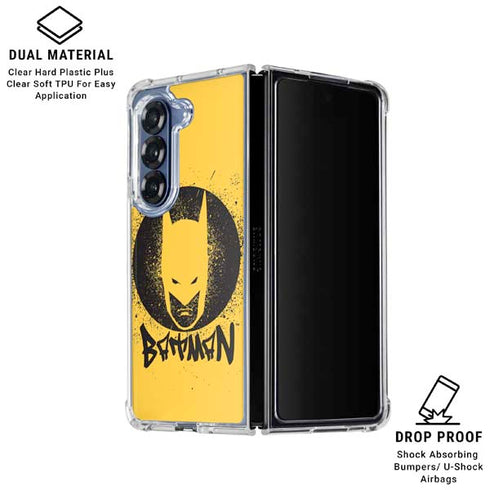 DC Comics Batman Graffiti Art Galaxy Z Fold6 Clear Case