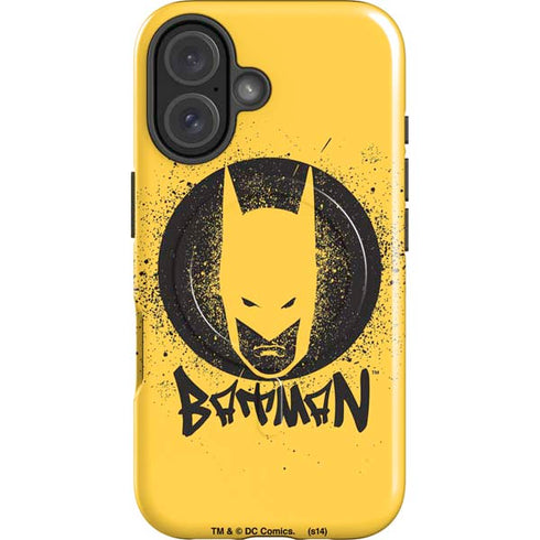 DC Comics Batman Graffiti Art iPhone 16 Magsafe Impact Case