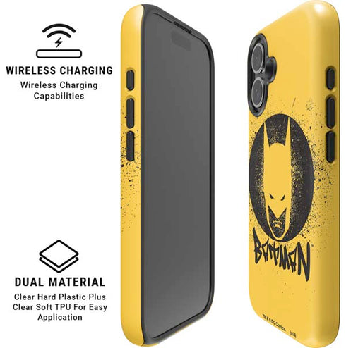 DC Comics Batman Graffiti Art iPhone 16 Magsafe Impact Case