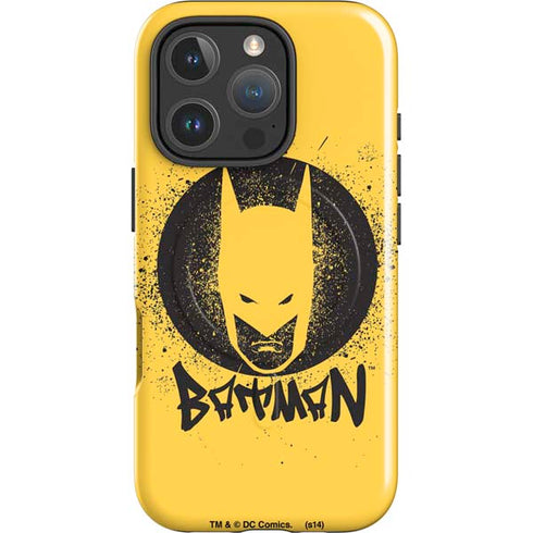 DC Comics Batman Graffiti Art iPhone 16 Pro Magsafe Impact Case