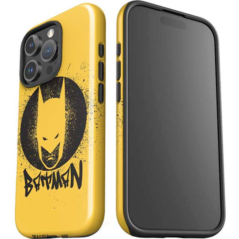 DC Comics Batman Graffiti Art iPhone 16 Pro Max Impact Case