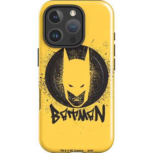 DC Comics Batman Graffiti Art iPhone 16 Pro Max Magsafe Impact Case