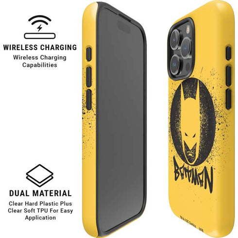 DC Comics Batman Graffiti Art iPhone 16 Pro Max Magsafe Impact Case