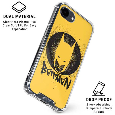 DC Comics Batman Graffiti Art iPhone 16e Clear Case