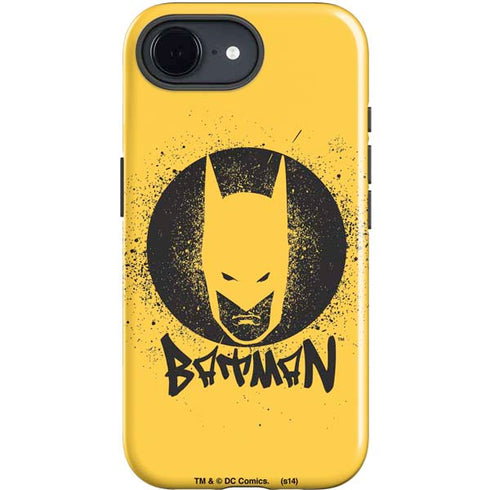 DC Comics Batman Graffiti Art iPhone 16e Impact Case