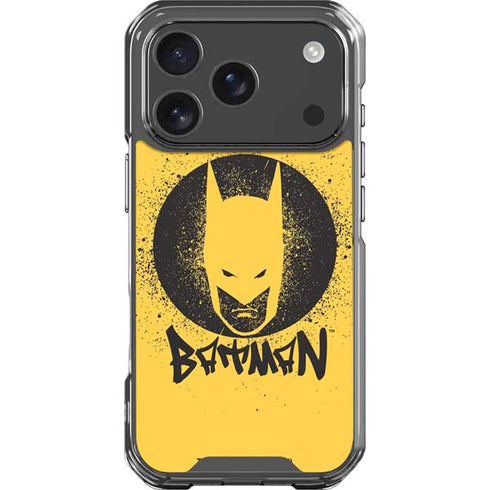 DC Comics Batman Graffiti Art iPhone 18 Pro Clear Case