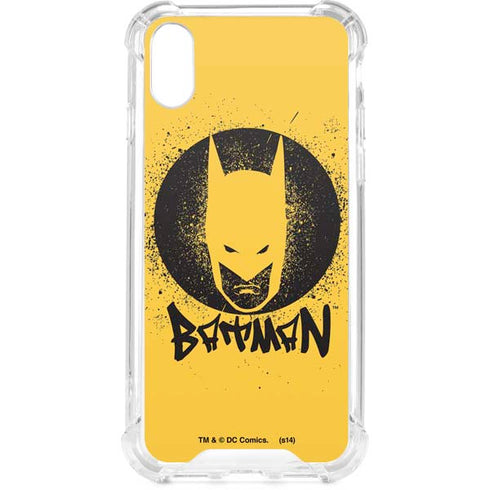 DC Comics Batman Graffiti Art iPhone XS Clear Case