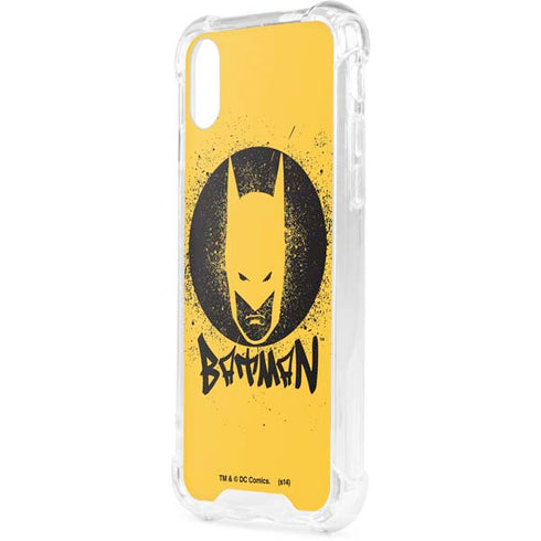 DC Comics Batman Graffiti Art iPhone XS Clear Case