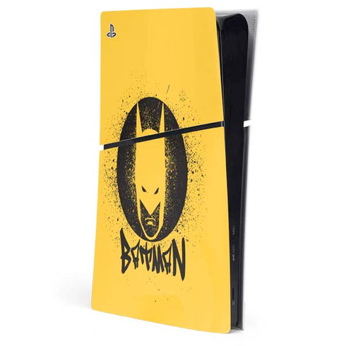 DC Comics Batman Graffiti Art PS5 Slim Digital Edition Console Skin