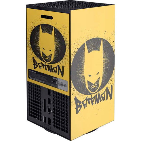 DC Comics Batman Graffiti Art XBox Series X Digital Edition Console Skin