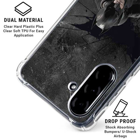 DC Comics Batman in Black Galaxy A36 5G Clear Case