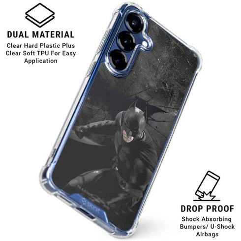 DC Comics Batman in Black Galaxy S25 Plus Clear Case