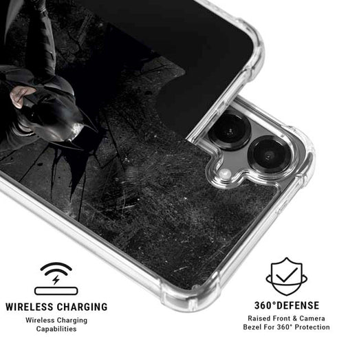 DC Comics Batman in Black Galaxy S26 Clear Case
