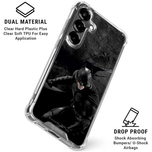 DC Comics Batman in Black Galaxy S26 Clear Case