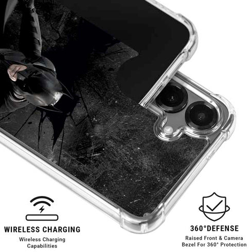 DC Comics Batman in Black Galaxy S26 Plus Clear Case