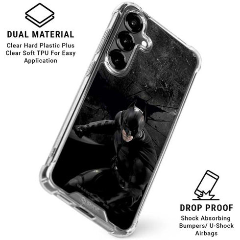 DC Comics Batman in Black Galaxy S26 Plus Clear Case