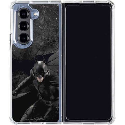 DC Comics Batman in Black Galaxy Z Fold5 5G Clear Case
