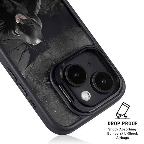 DC Comics Batman in Black iPhone 15 Kickstand Case