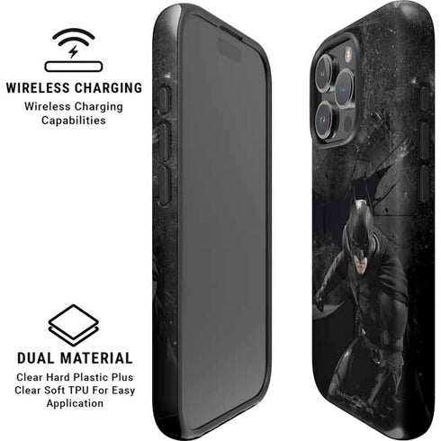 DC Comics Batman in Black iPhone 16 Pro Magsafe Impact Case