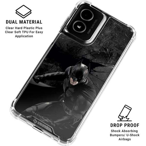 DC Comics Batman in Black Moto G Power 5G (2024) Clear Case