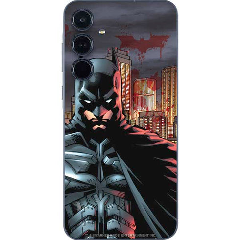DC Comics Batman The Dark Knight Comic Art in Gotham City Galaxy A55 5G Skin