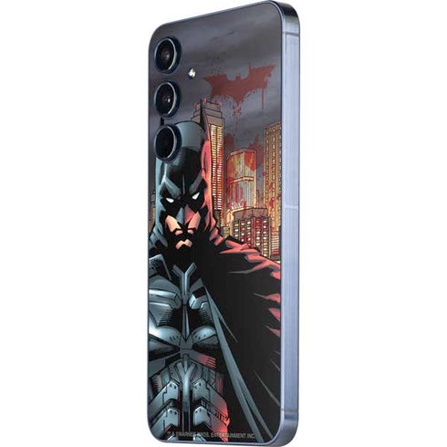DC Comics Batman The Dark Knight Comic Art in Gotham City Galaxy A55 5G Skin