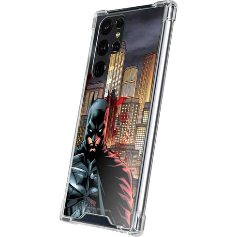 DC Comics Batman The Dark Knight Comic Art in Gotham City Galaxy S23 Ultra Clear Case
