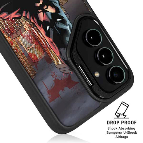 DC Comics Batman The Dark Knight Comic Art in Gotham City Galaxy S25 Plus Kickstand Case