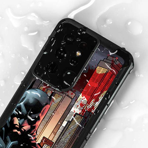 DC Comics Batman The Dark Knight Comic Art in Gotham City Galaxy S24 Ultra Waterproof Case