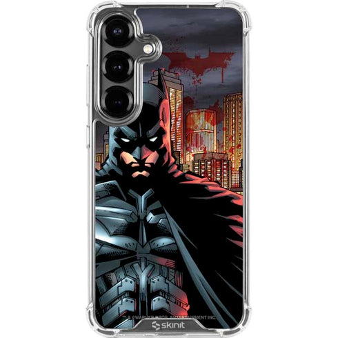 DC Comics Batman The Dark Knight Comic Art in Gotham City Galaxy S26 Clear Case