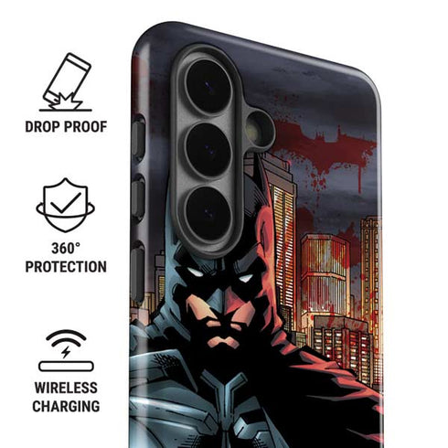 DC Comics Batman The Dark Knight Comic Art in Gotham City Galaxy S26 Plus Impact Case