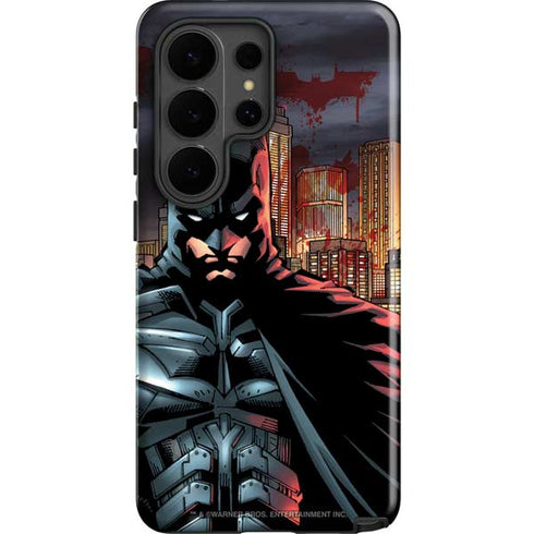 DC Comics Batman The Dark Knight Comic Art in Gotham City Galaxy S26 Ultra Impact Case