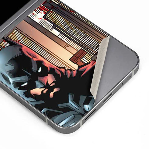 DC Comics Batman The Dark Knight Comic Art in Gotham City Galaxy Z Flip6 Skin