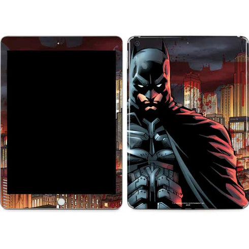 DC Comics Batman The Dark Knight Comic Art in Gotham City Apple iPad Skin
