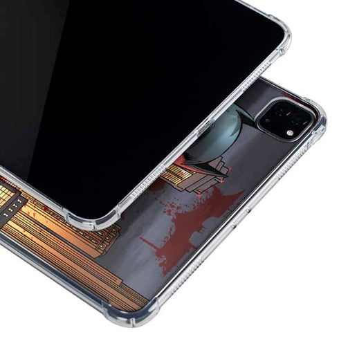 DC Comics Batman The Dark Knight Comic Art in Gotham City iPad Pro 11in (2024) Clear Case