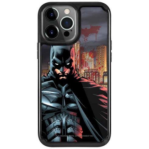 DC Comics Batman The Dark Knight Comic Art in Gotham City iPhone Cases