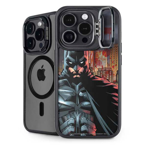 DC Comics Batman The Dark Knight Comic Art in Gotham City iPhone 13 Pro Max Kickstand Case
