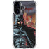 DC Comics Batman The Dark Knight Comic Art in Gotham City iPhone 16 Clear Case