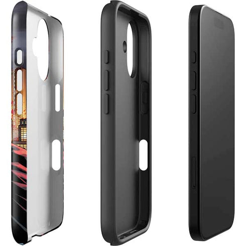 DC Comics Batman The Dark Knight Comic Art in Gotham City iPhone 16 Plus Impact Case