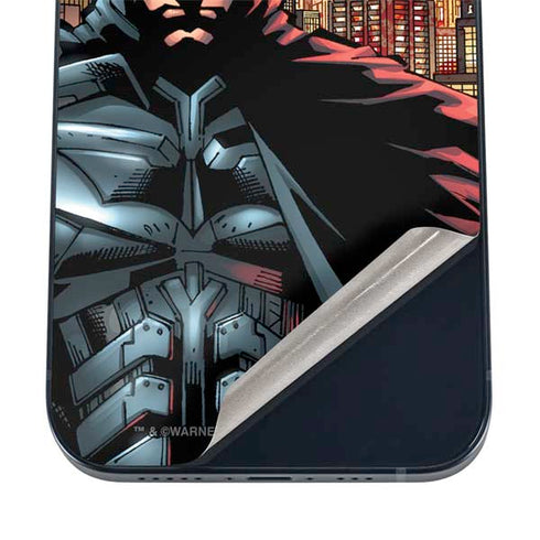 DC Comics Batman The Dark Knight Comic Art in Gotham City iPhone 16 Skin