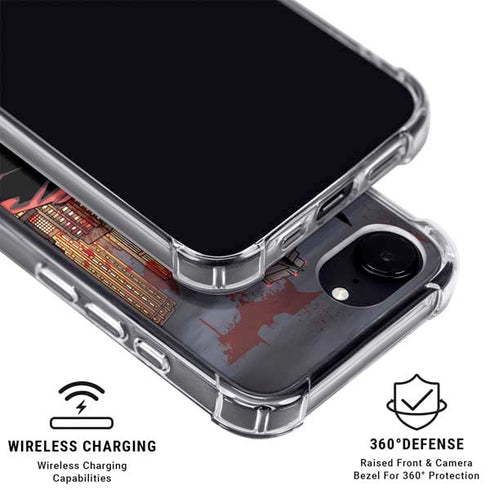 DC Comics Batman The Dark Knight Comic Art in Gotham City iPhone 16e MagSafe Case