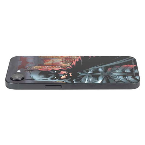 DC Comics Batman The Dark Knight Comic Art in Gotham City iPhone 16e Skin