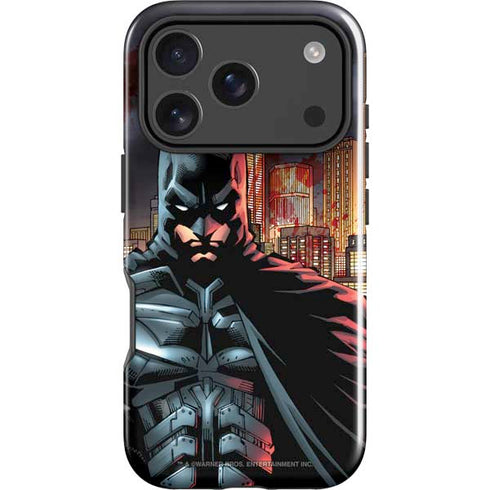 DC Comics Batman The Dark Knight Comic Art in Gotham City iPhone 18 Pro Impact Case
